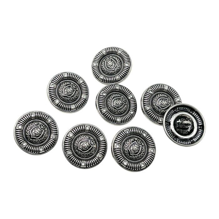 Antique silver / 23mm(36L) / 50 Buttons