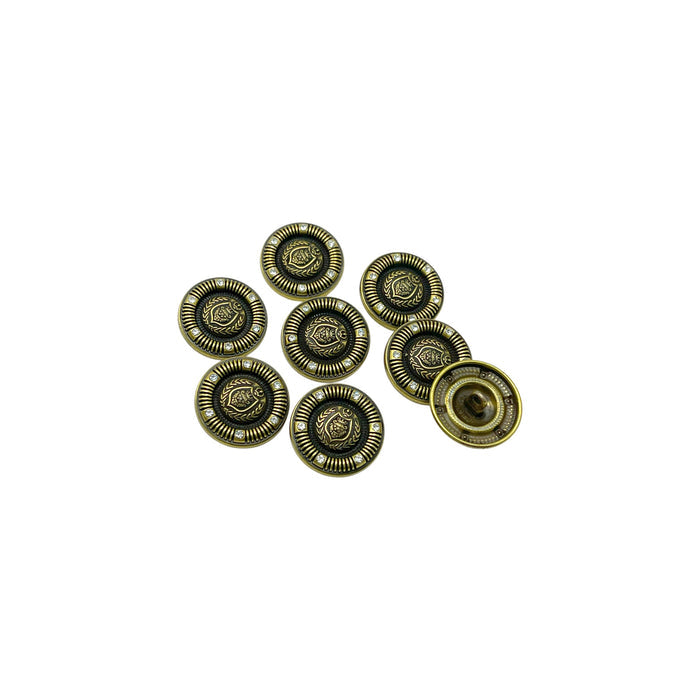 Antique gold / 15mm(24L) / 50 Buttons