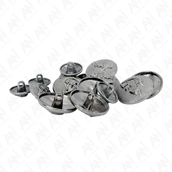 Silver / 11mm(17L) / 50 Buttons