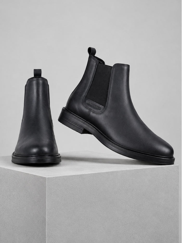 Holborn Black Chelsea Boots |Classic Slip-On Dress Boots with Ortho Comfort Insock|TC-2657BL