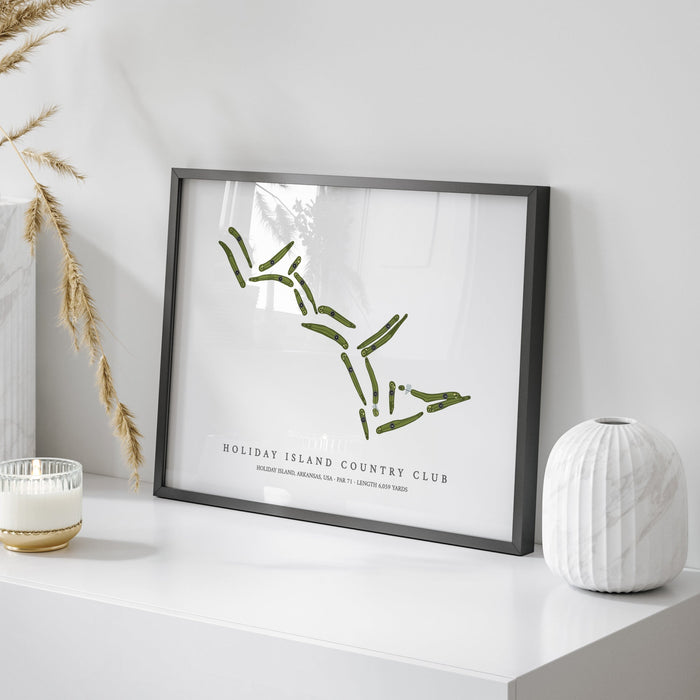 Holiday Island Country Club | Golf Course Map | On Table