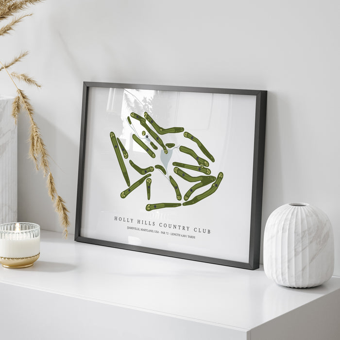 Holly Hills Country Club | Golf Course Map | On Table