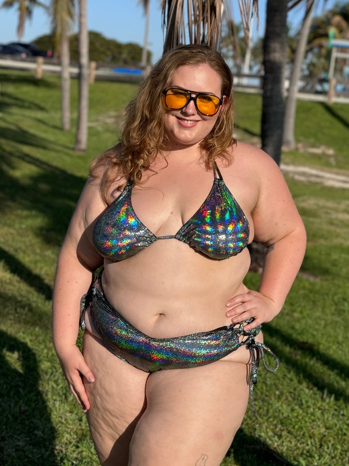 Hologram Side Tie Bikini Bottom