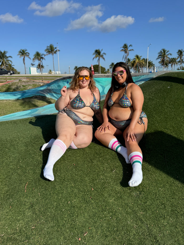 Hologram Triangle Bikini Top