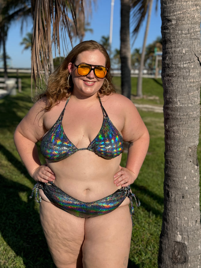 Hologram Triangle Bikini Top