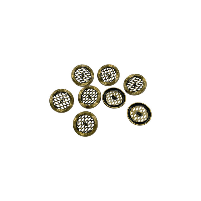 Antique gold / 15mm(24L) / 50 Buttons