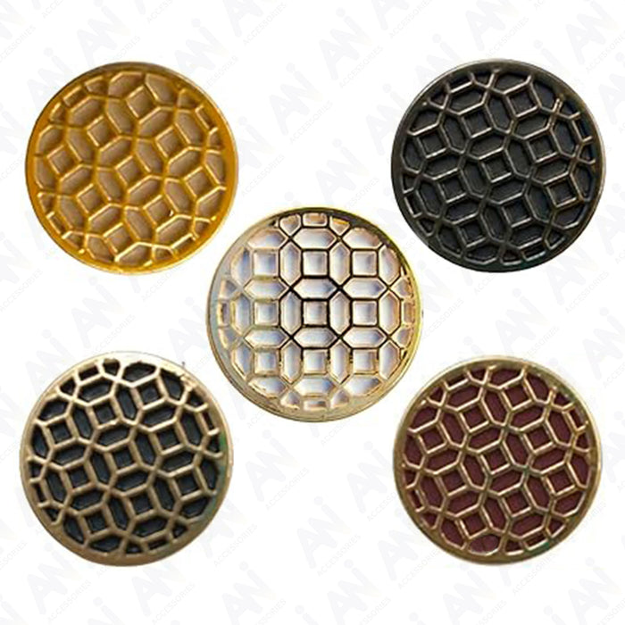 Honeycomb Pattern Buttons