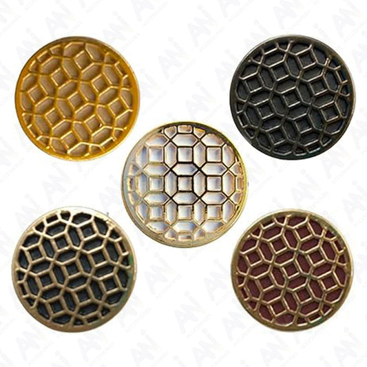 Honeycomb Pattern Buttons