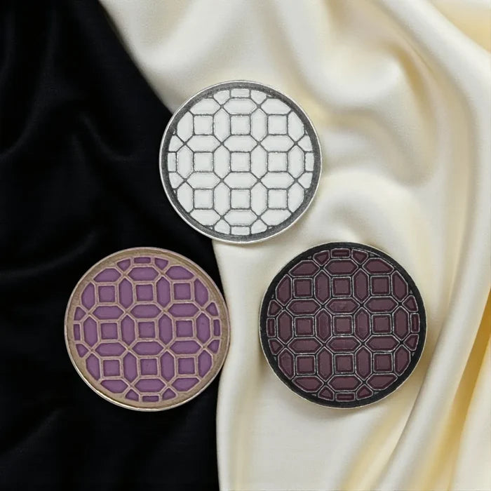 Honeycomb Pattern Buttons