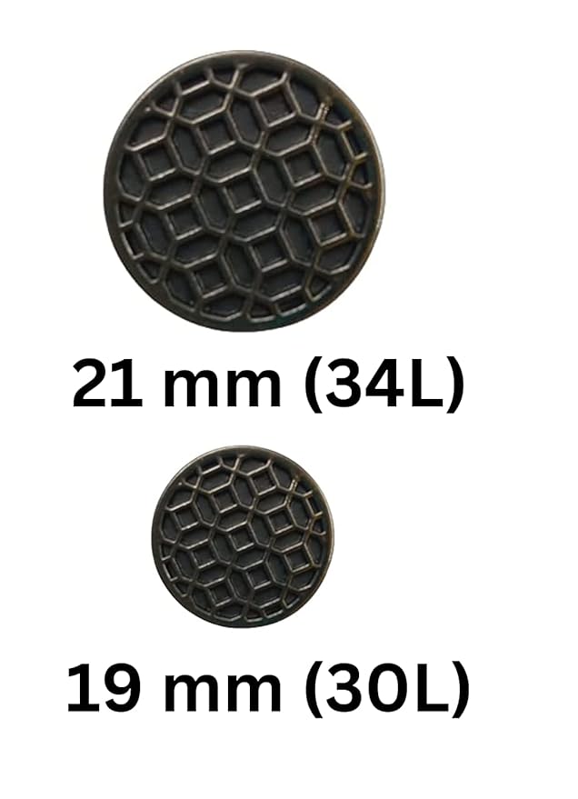 Honeycomb Pattern Buttons