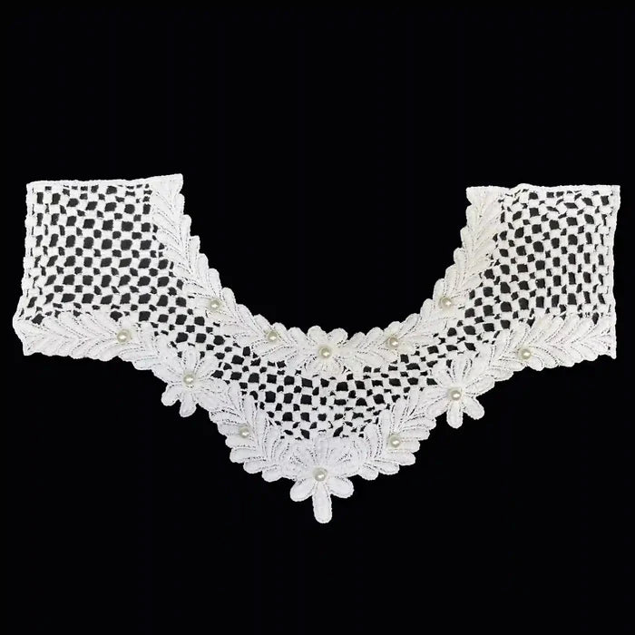 Honeycomb Style Floral Pearl Yoke