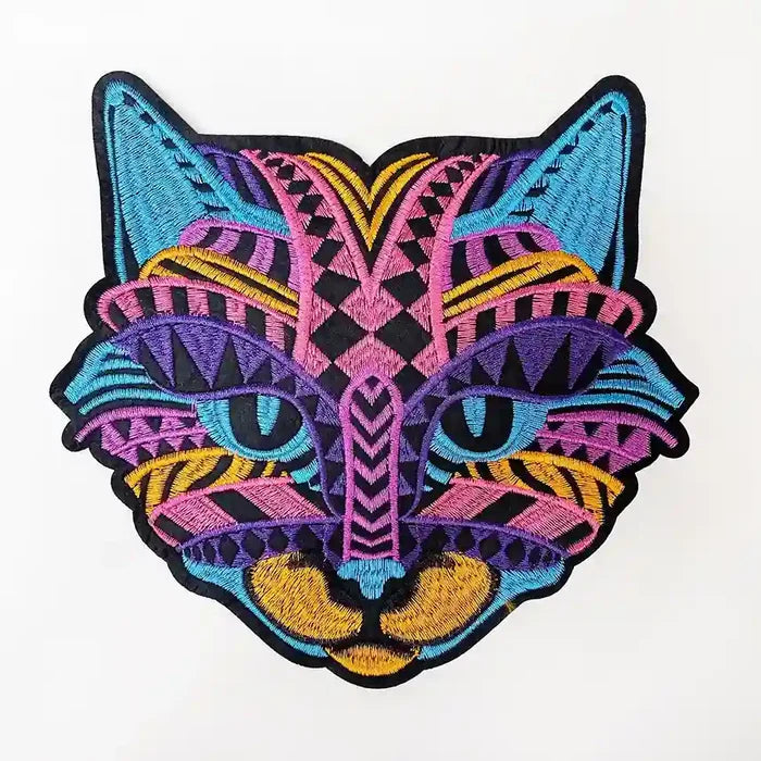 Huichol Inspired Kitty Patch