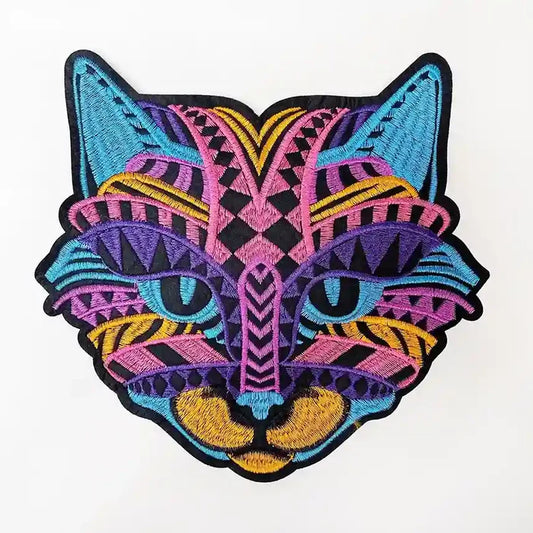 Huichol Inspired Kitty Patch