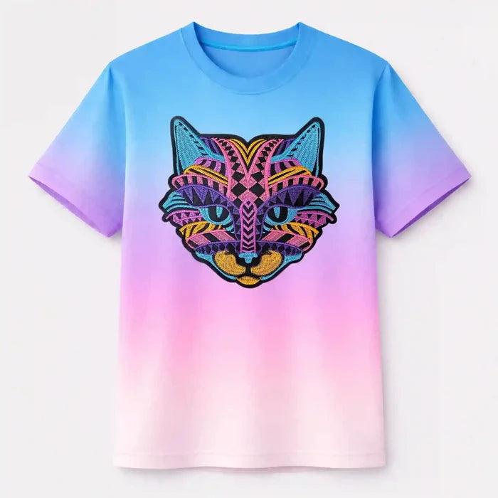 Huichol Inspired Kitty Patch