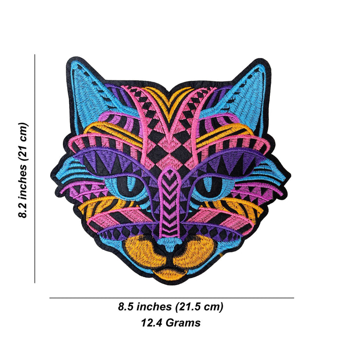 Huichol Inspired Kitty Patch