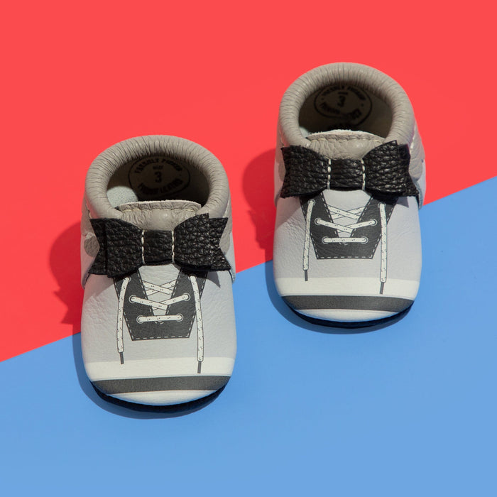 Ice Ice Baby Bow Baby Shoe - Babies in Bloom