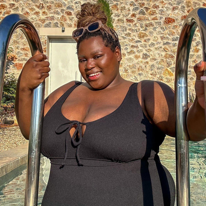 I'll Be Right Here Swimsuit - Black - Snag