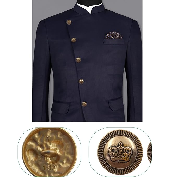 Imperial Emblems Crown Metal Buttons | 19mm(30L) & 21mm(34L)