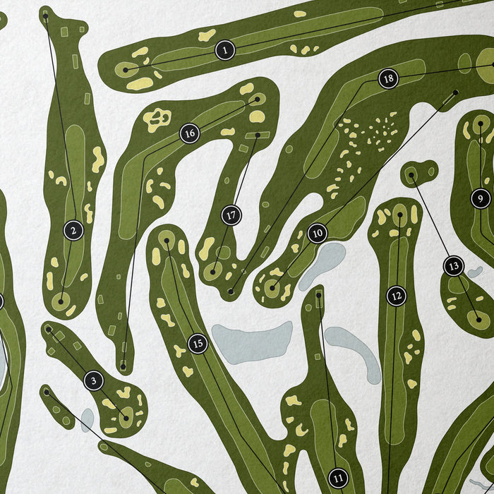 Indianwood Golf & Country Club | Golf Course Map | Close Up