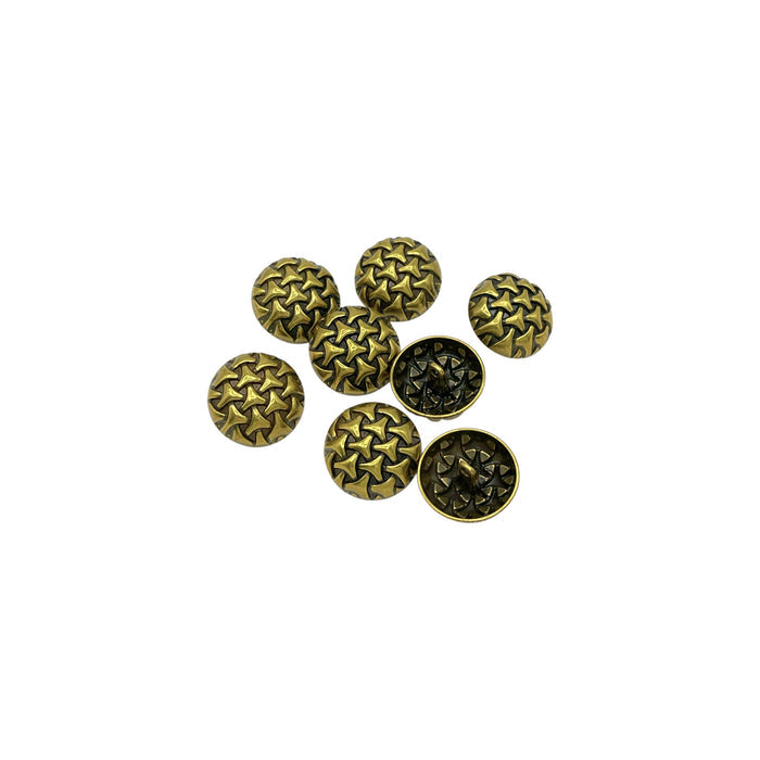 Antique gold / 10mm(16L) / 50 Buttons