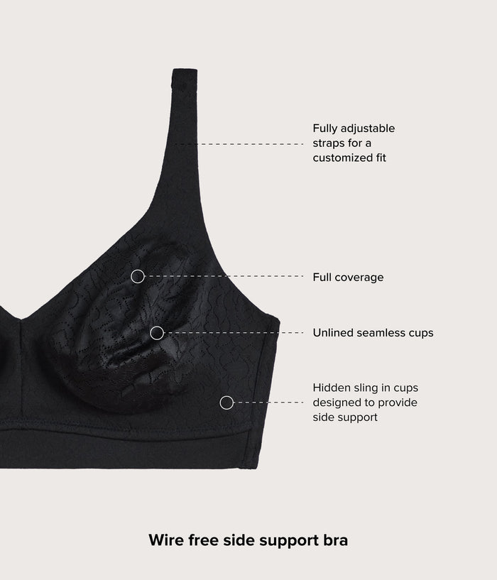 Inside Job™ Wire Free Bra Black