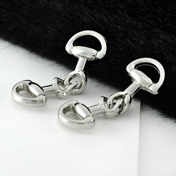 Interlocking D-Ring Horse Bit Buckle
