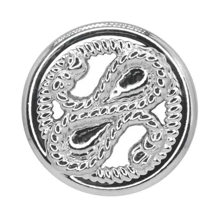 Intertwined Rope Monogram Button | 18mm(28L) & 23mm(36L)