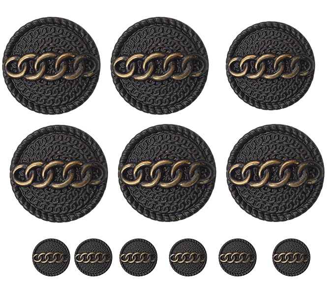Intricate Chain Link Buttons | 19mm(30L) & 21mm(34L)