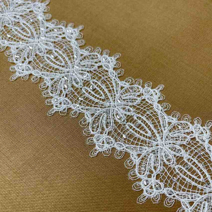 Intricate Floral Lace Border | Width 6.6cm (2.6 inches) 66mm | SKU-FML-16