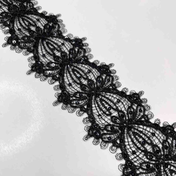 Intricate Floral Lace Border | Width 6.6cm (2.6 inches) 66mm | SKU-FML-16