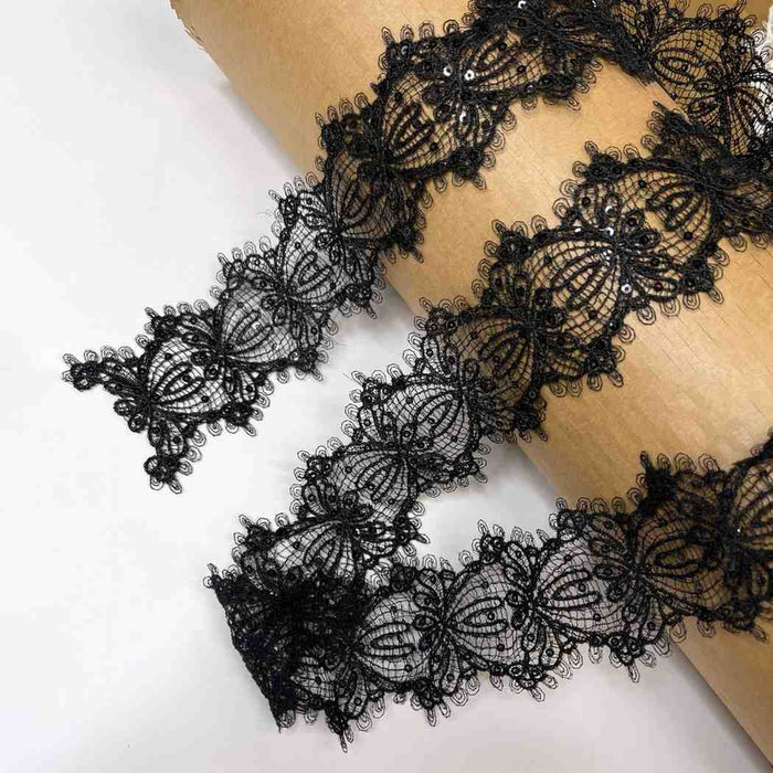 Intricate Floral Lace Border | Width 6.6cm (2.6 inches) 66mm | SKU-FML-16