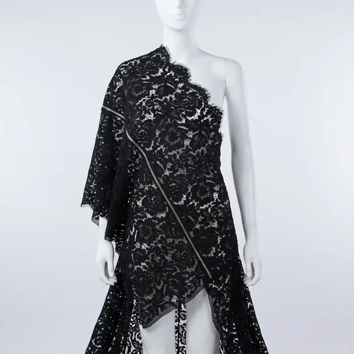 Intricate garden pattern lace fabric 22 inches width by Ani Accessories for dresses and couture styling