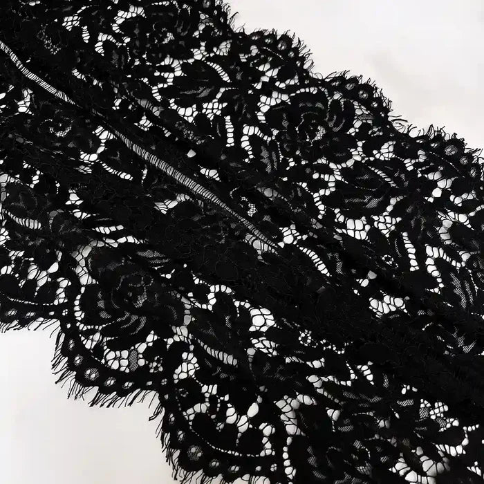 Ani Accessories garden pattern lace fabric 22 inch elegant lace for bridal wear and designer outfits