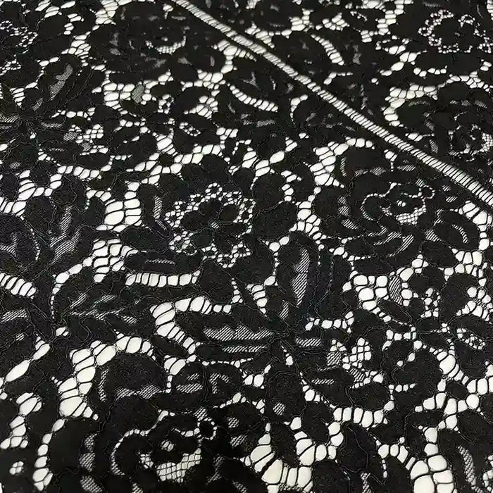 Lace fabric intricate garden design 22 inch width by Ani Accessories for gowns and fashion garments