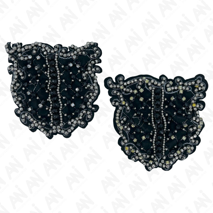 Intricate Intaglio Beaded Sew Patch