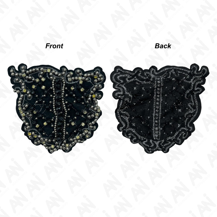 Intricate Intaglio Beaded Sew Patch