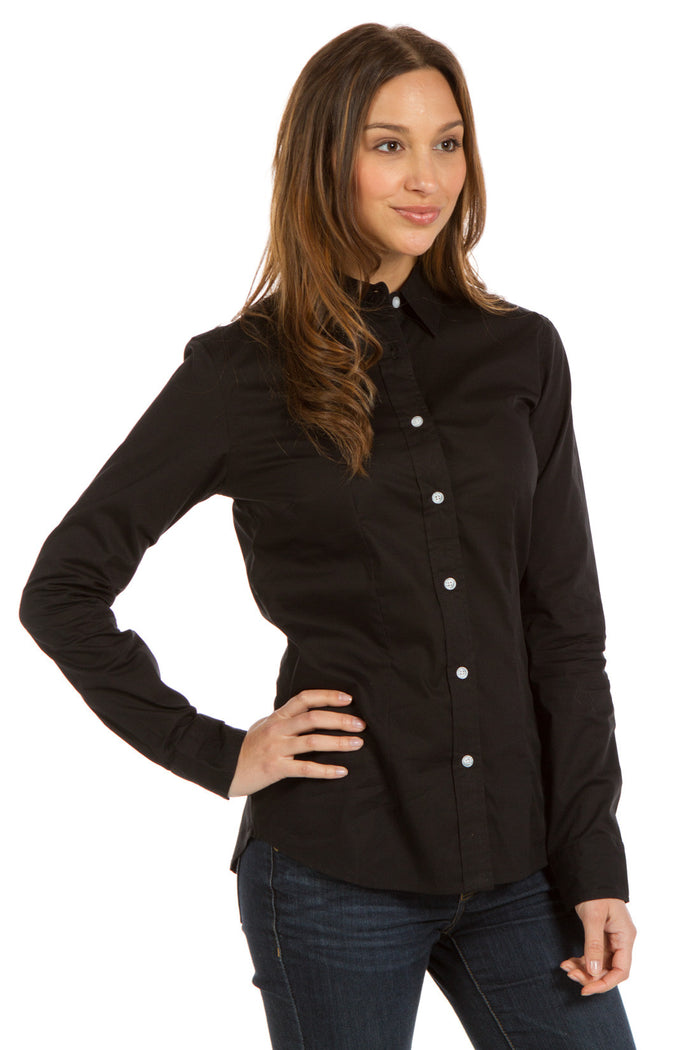 Iris | Women's Button Up Poplin Shirt