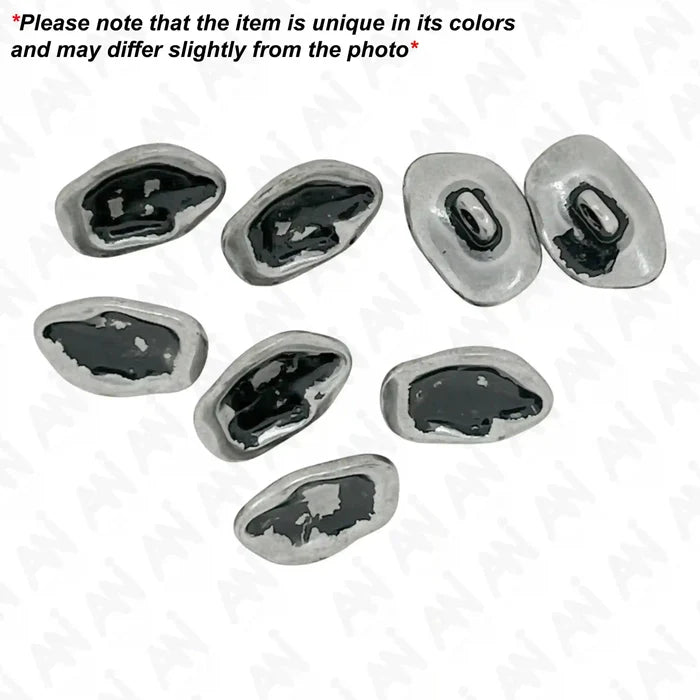 Shiny silver / 50 Buttons