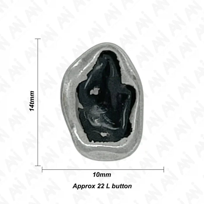 Irregular Shape Shirt Metal Buttons | 10mm(22L)