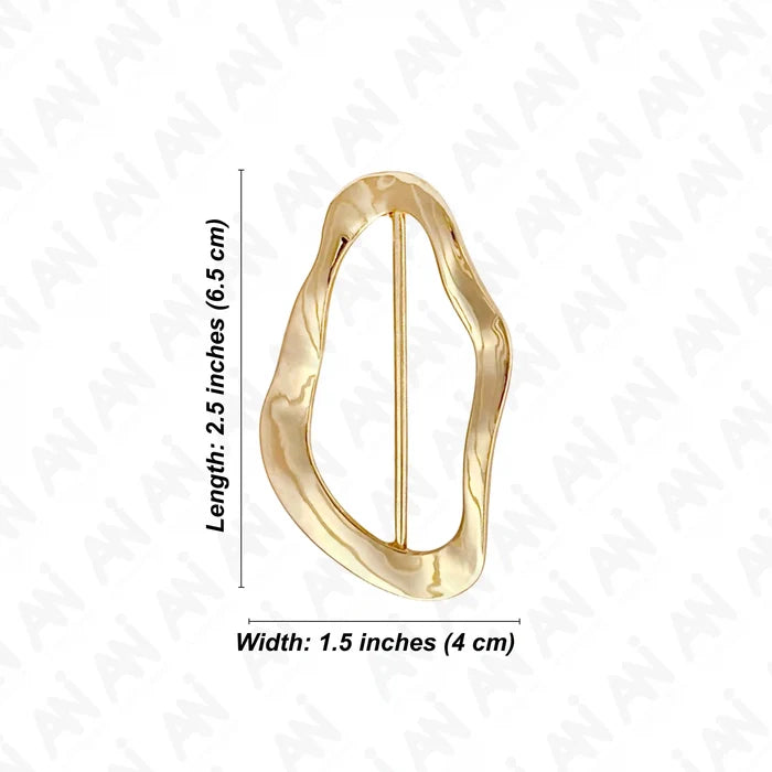 Irregular Wave Shape Metal Buckle