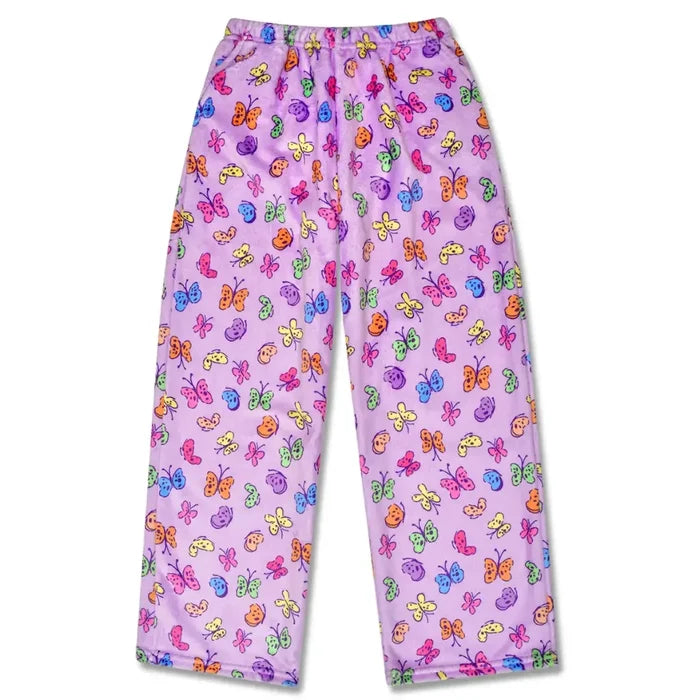 Iscream - Plush Lounge Pants - Bright Butterflies