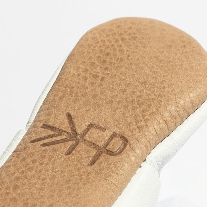 Ivory Swiss Dot Knotted Bow Baby Shoe - Babies in Bloom
