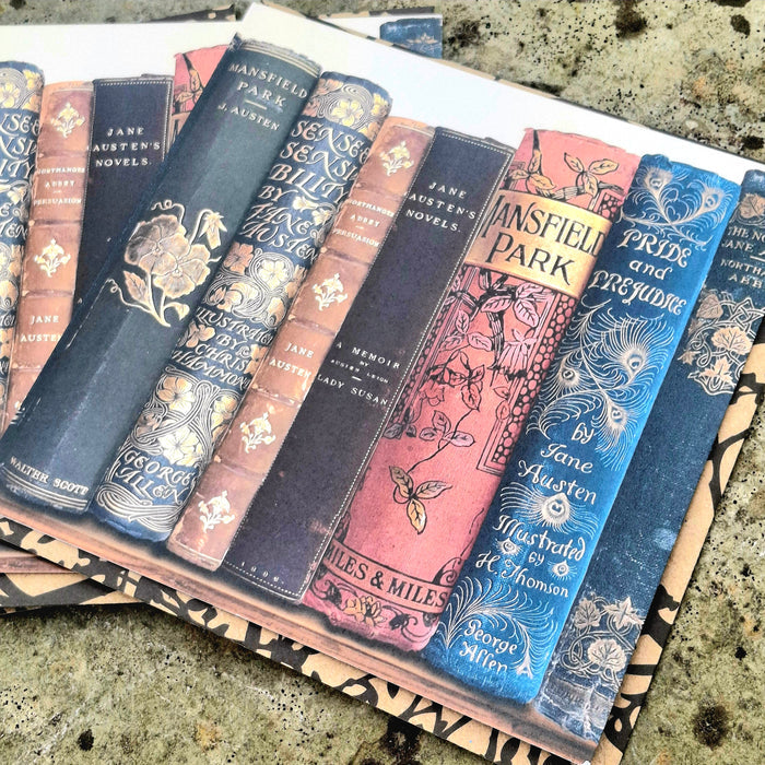 Jane Austen Book Spine - Greeting cards set of 3 - NEW IN