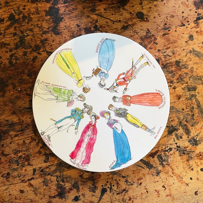 Jane Austen's House Ceramic Character Trivet - Exclusive