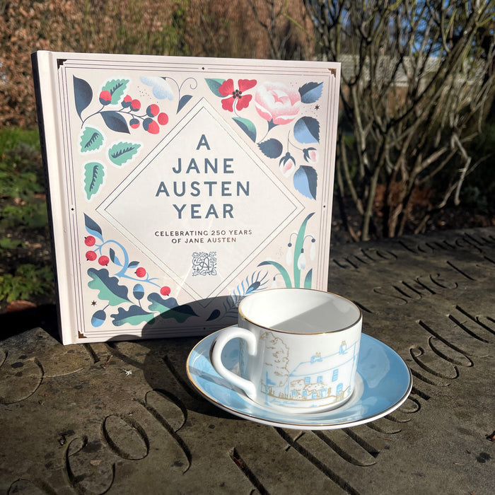 Jane Austen's House 'Chawton Cottage' china - Teacup & Saucer