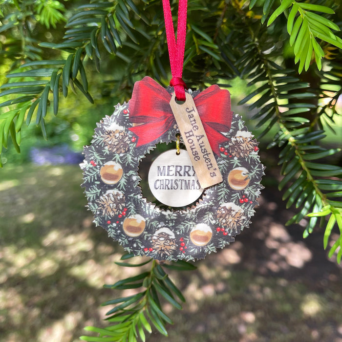 Jane Austen's House Christmas Wreath Decoration