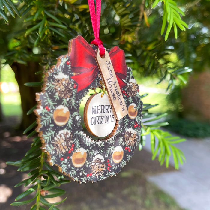 Jane Austen's House Christmas Wreath Decoration