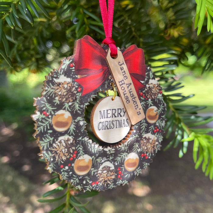 Jane Austen's House Christmas Wreath Decoration