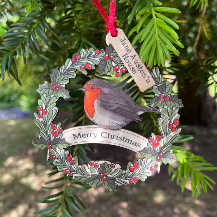 Jane Austen's House Robin Wreath Decoration