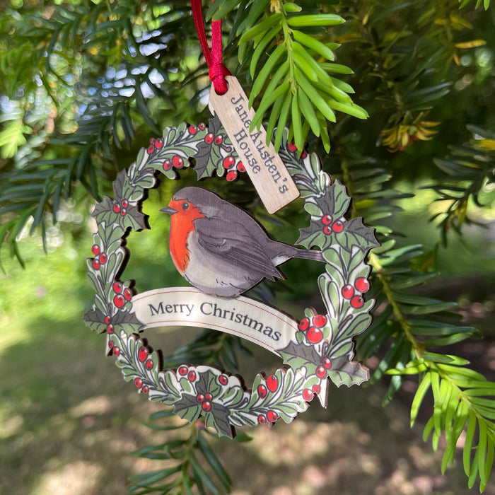 Jane Austen's House Robin Wreath Decoration